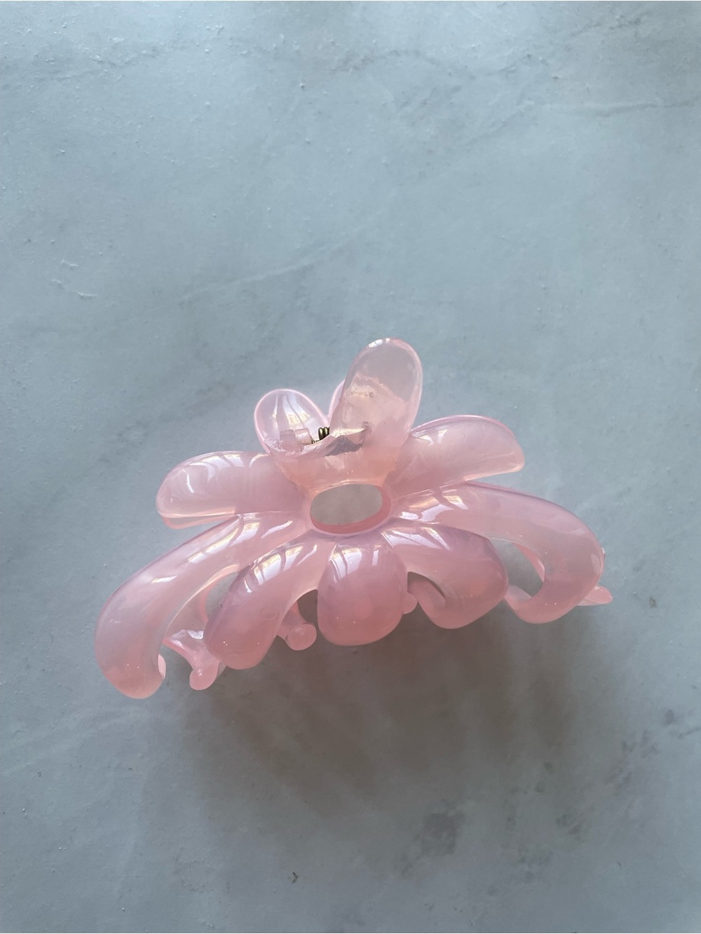 Urban Outfitters Pink Floral Resin Hair Claw